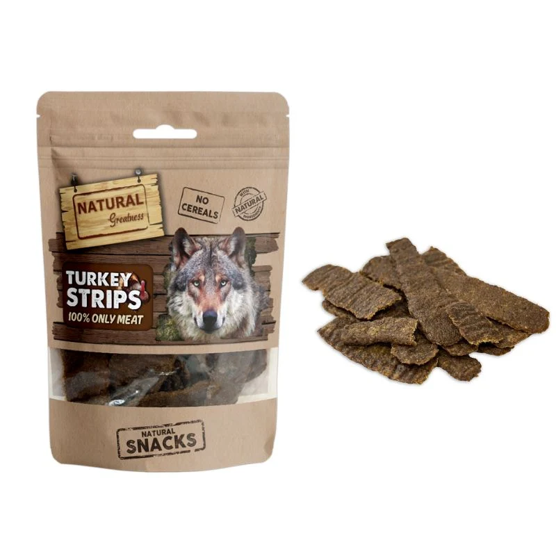 SNACK DESHIDRATADO NATURAL GREATNESS BARRITAS DE PAVO DUREZA BAJA 70 G