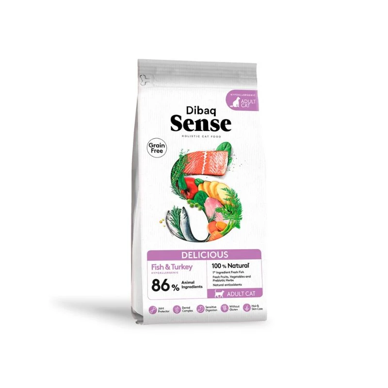 DIBAQ SENSE GRAIN FREE GATOS DELICIOUS 6 KG