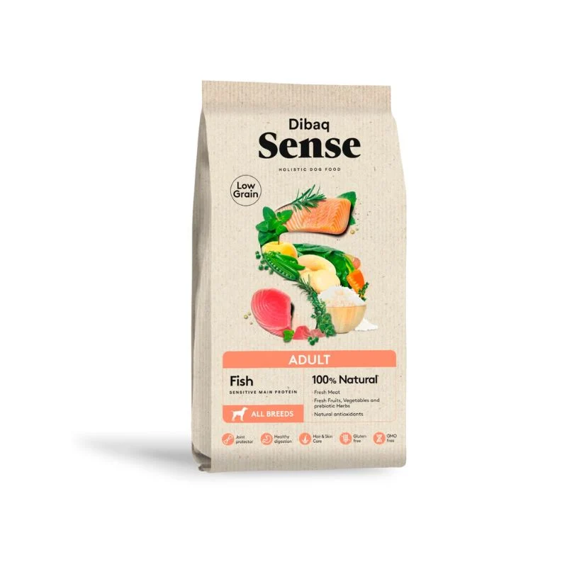 DIBAQ SENSE LOW GRAIN PERROS PESCADO ADULTO 12 KG