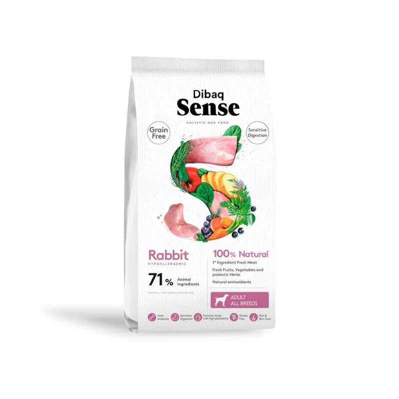DIBAQ SENSE GRAIN FREE SENSITIVE CONEJO PERRO 10 KG