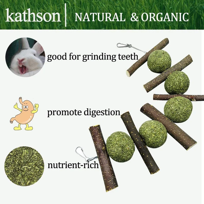 Juguetes para masticar los dientes, chinchilla trata palos de bambú orgánicos naturales de manzana para conejos, cobayas, hámsters (2 unidades)