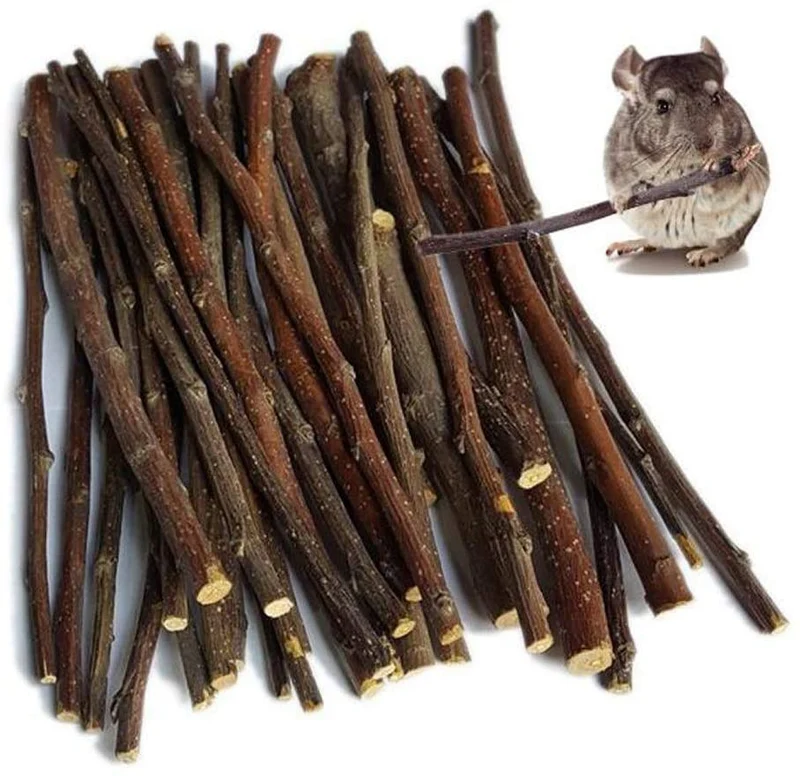 maitaitai 100 G/300 G/500G Natural Apple Palillos mascota aperitivos Masticar Juguetes para conejillos de Indias Chinchilla Ardilla conejos Hamster Cobayas