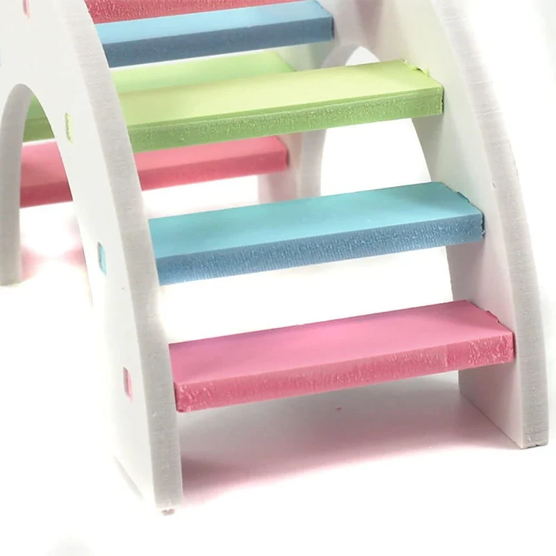 kathson Play puente hámster balancín pequeños animales, juguete de hámster para mouse y hámster enano ratones Parque infantil paquete de 2