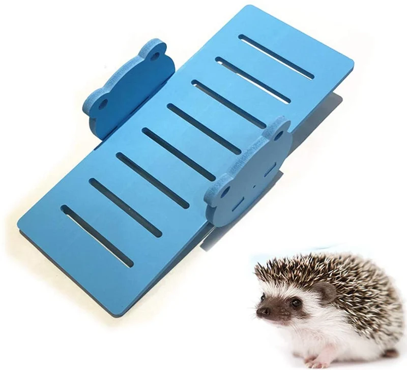 kathson Play puente hámster balancín pequeños animales, juguete de hámster para mouse y hámster enano ratones Parque infantil paquete de 2