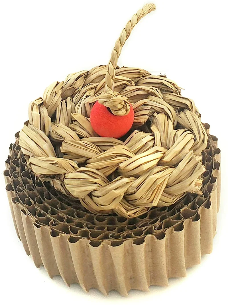 Winniguineapoo juguete para conejo cupcake juguete de cobayas accesorio de animales pequeños, regalo de chinchilla para mascotas pequeñas, hecho a mano en los Estados Unidos.