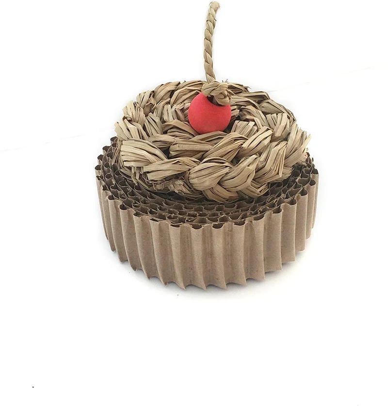 Winniguineapoo juguete para conejo cupcake juguete de cobayas accesorio de animales pequeños, regalo de chinchilla para mascotas pequeñas, hecho a mano en los Estados Unidos.