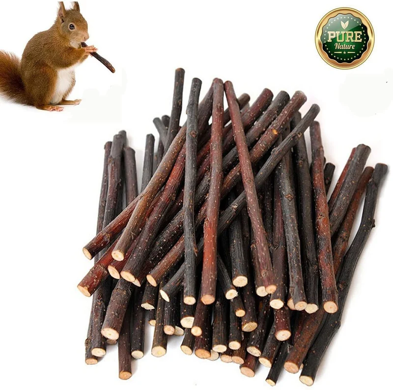 500 G (17.6oz) orgánico Apple de incienso madera ramas de árboles mascota aperitivos Masticar Juguetes rama para conejillos de Indias Chinchilla Ardilla para conejos, Hámsters animales pequeños