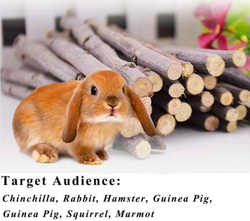 500 G (17.6oz) orgánico Apple de incienso madera ramas de árboles mascota aperitivos Masticar Juguetes rama para conejillos de Indias Chinchilla Ardilla para conejos, Hámsters animales pequeños