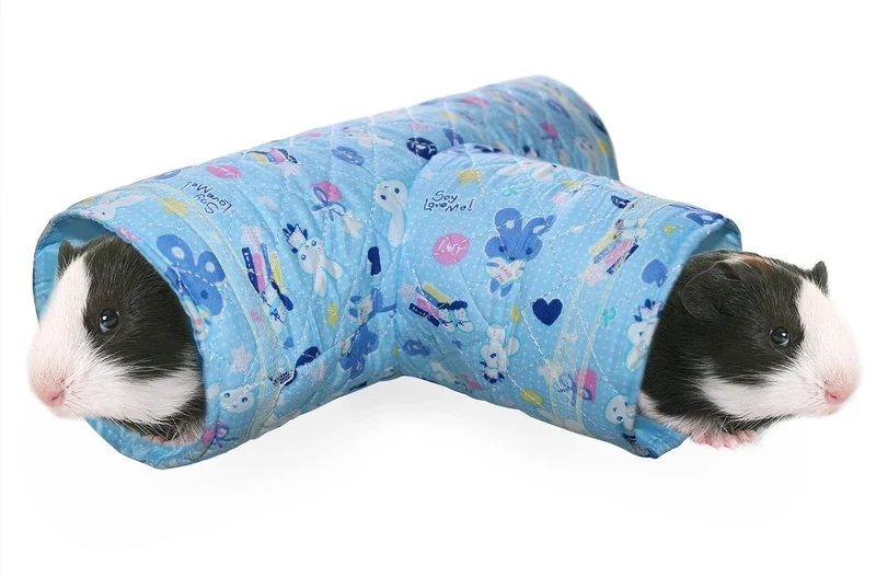 RYPET túnel de juego de animales pequeños, túnel de juguete plegable para hámster, cobaya, chinchillas, ratones, ratas