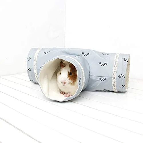 RYPET túnel de juego de animales pequeños, túnel de juguete plegable para hámster, cobaya, chinchillas, ratones, ratas