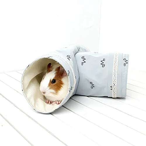RYPET túnel de juego de animales pequeños, túnel de juguete plegable para hámster, cobaya, chinchillas, ratones, ratas