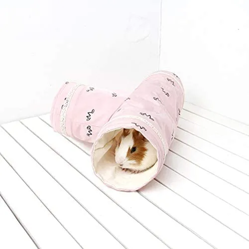 RYPET túnel de juego de animales pequeños, túnel de juguete plegable para hámster, cobaya, chinchillas, ratones, ratas