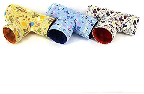 RYPET túnel de juego de animales pequeños, túnel de juguete plegable para hámster, cobaya, chinchillas, ratones, ratas