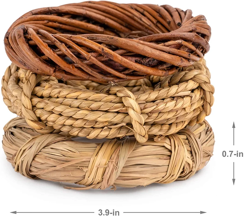 Niteangel 3-unidades de masticable Natural anillo para animales pequeños