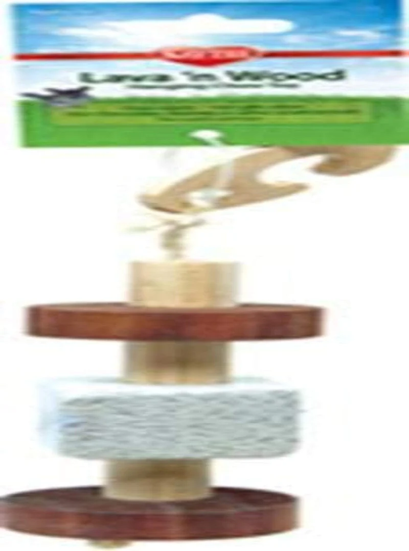 Kaytee - Juguete colgante de madera de lava natural para animales pequeños