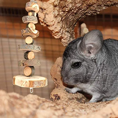 S-Mecánico Conejo Masticar Juguetes Naturales de Manzana Pequeños Animales Juguetes para Masticar Conejos Chinchilla Hámsters Cobayas Gerbils