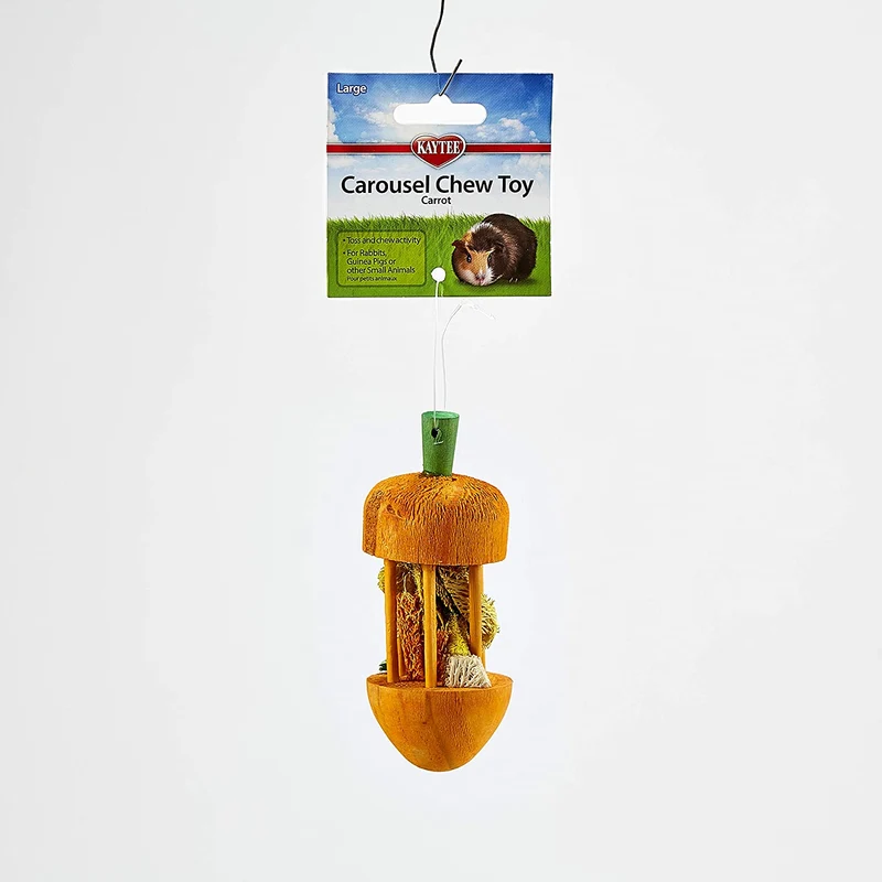 Kaytee Carrusel Chew Toy Zanahoria, grande