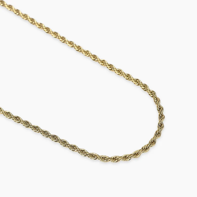 Collar Kidult dorado con cadena cuerda 851088