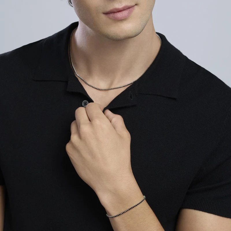 Collar tenis Kidult con cristales negros 851080