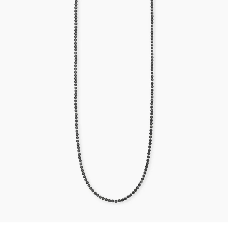 Collar tenis Kidult con cristales negros 851080