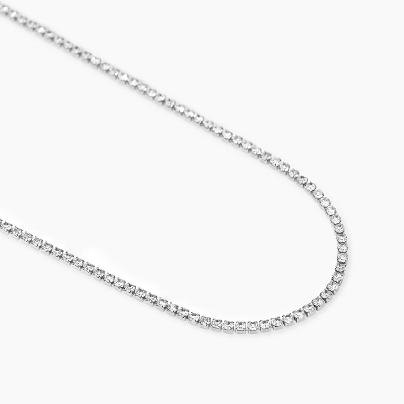 Collar Kidult con tenis cristales blancos 851079