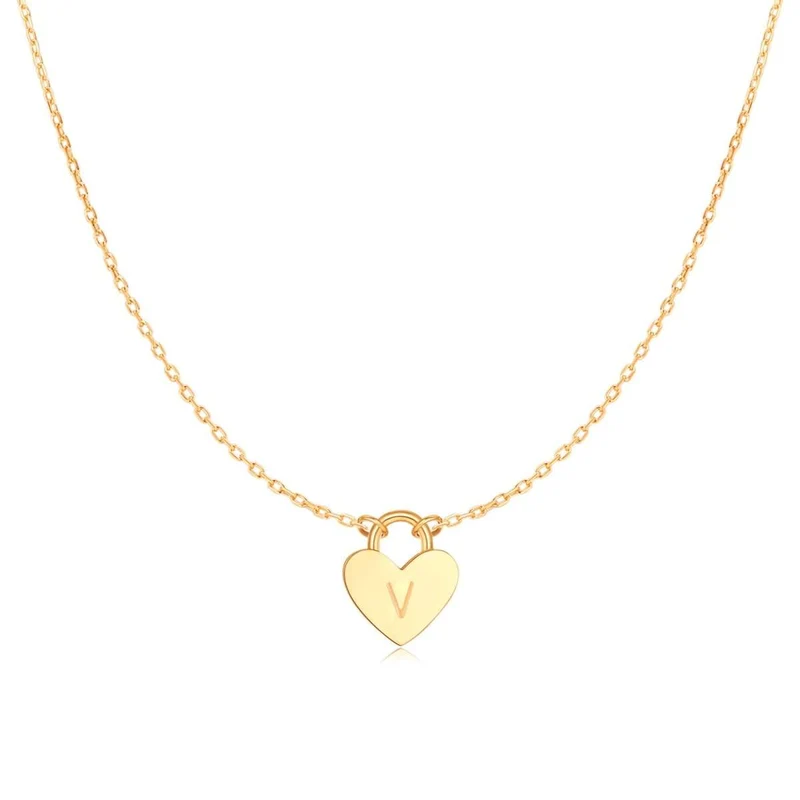 Collar Inicial Corazón