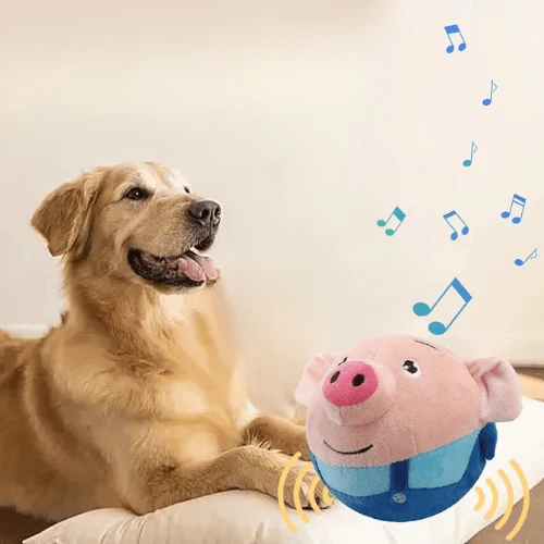 Cochon Sauteur Interactif : Jouet Amusant et Éducatif pour Chiens