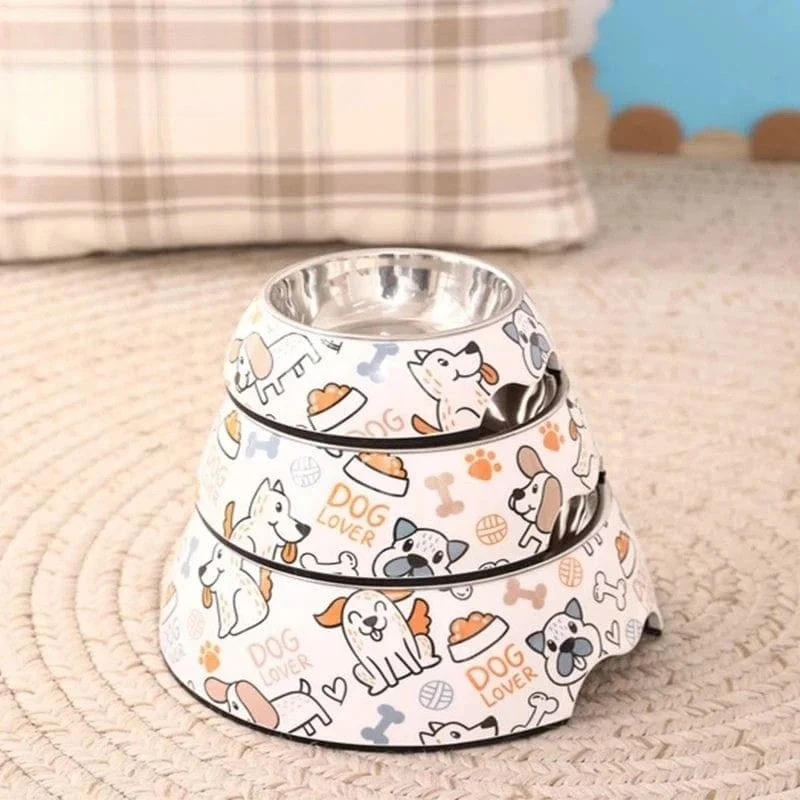 Gamelle chien en acier inoxydable pour animaux