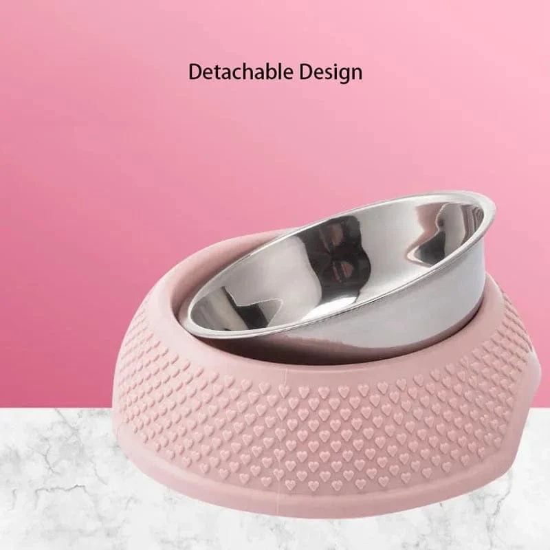 Gamelle Chien Double Couche - Distributeur Antidérapant et Écologique