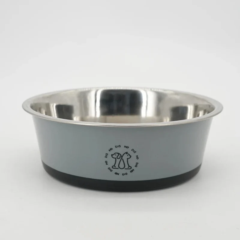 Gamelle chien antidérapante en acier inoxydable