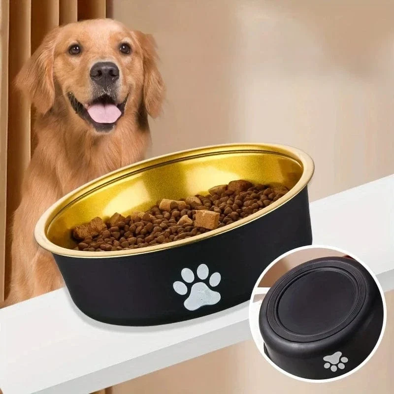 Gamelle chien antidérapante en acier inoxydable