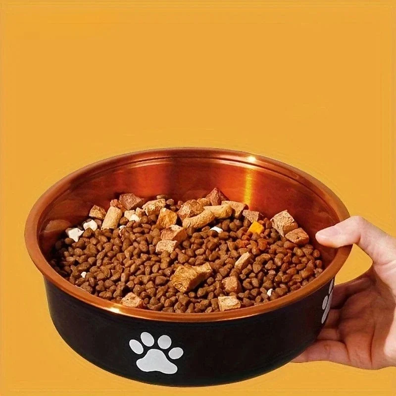 Gamelle chien antidérapante en acier inoxydable