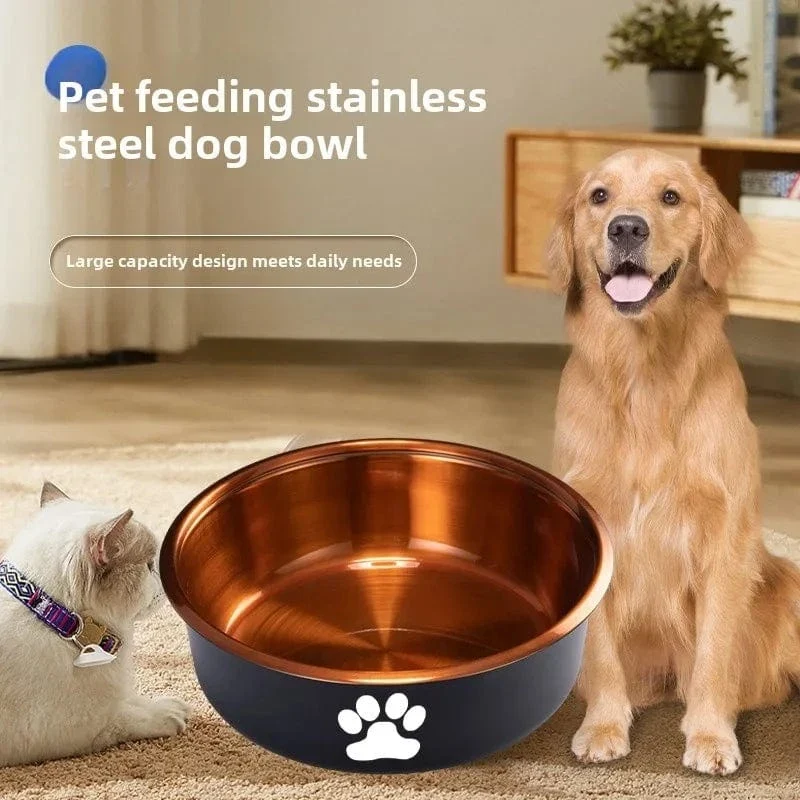 Gamelle chien antidérapante en acier inoxydable