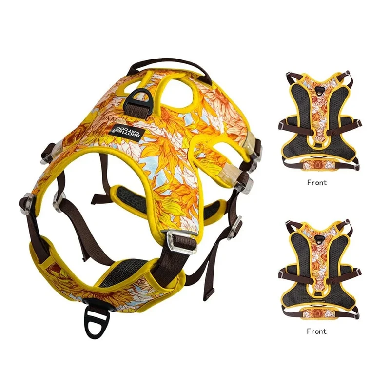 Harnais anti traction chien réglable et réfléchissant pour tous les tailles