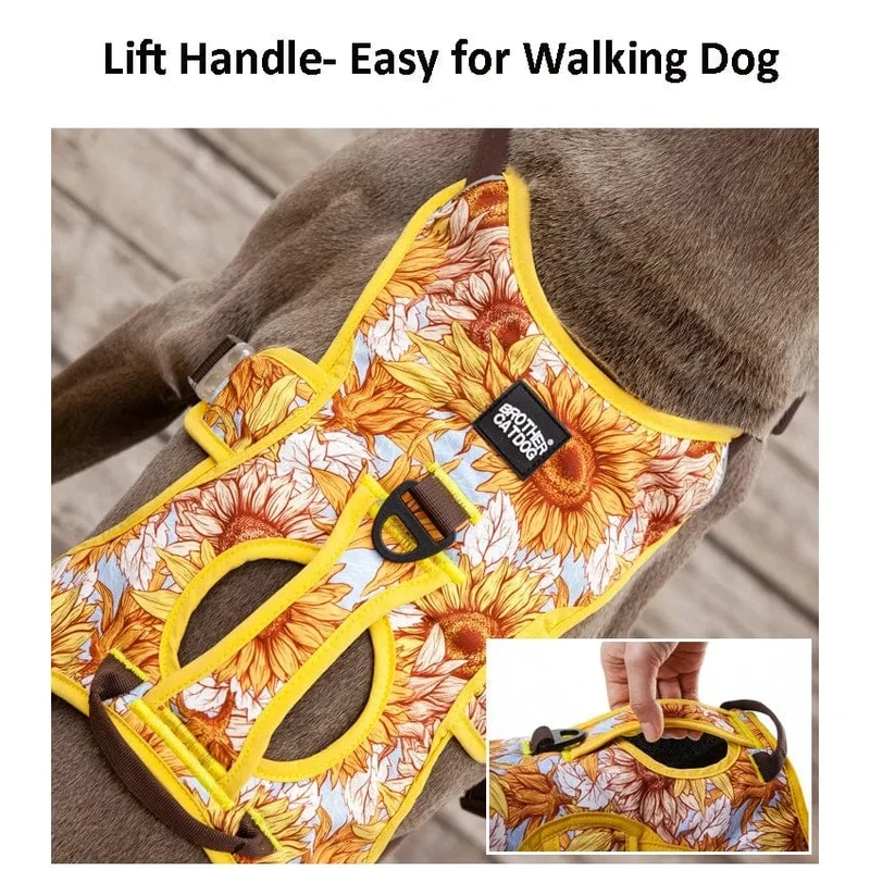 Harnais anti traction chien réglable et réfléchissant pour tous les tailles