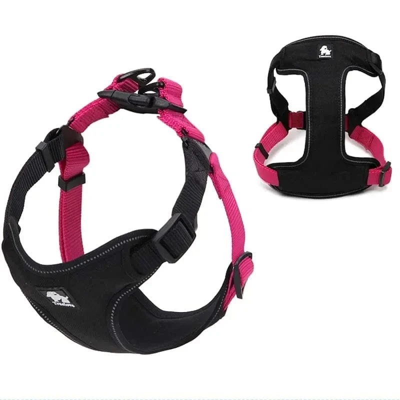 Harnais anti traction chien rembourré et réfléchissant