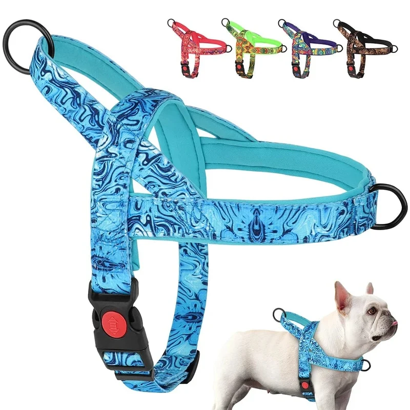 Harnais anti traction chien réglable et solide pour petits et moyens chiens