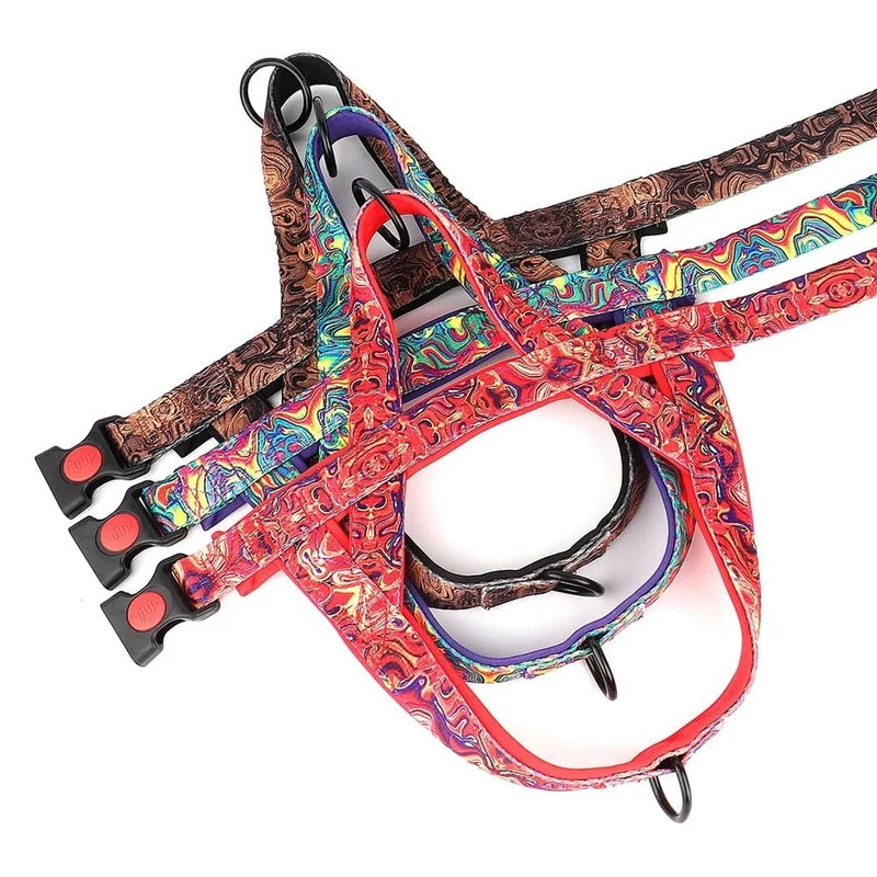 Harnais anti traction chien réglable et solide pour petits et moyens chiens
