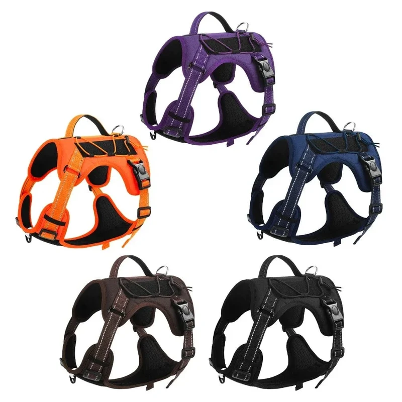 Harnais anti-traction chien réglable et confortable