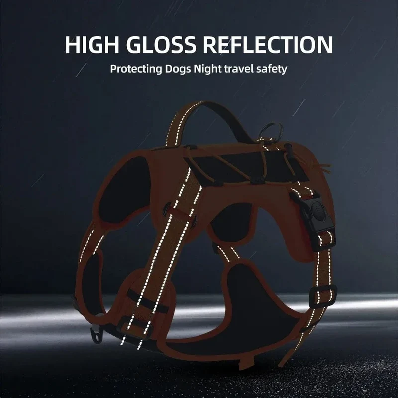 Harnais anti-traction chien réglable et confortable