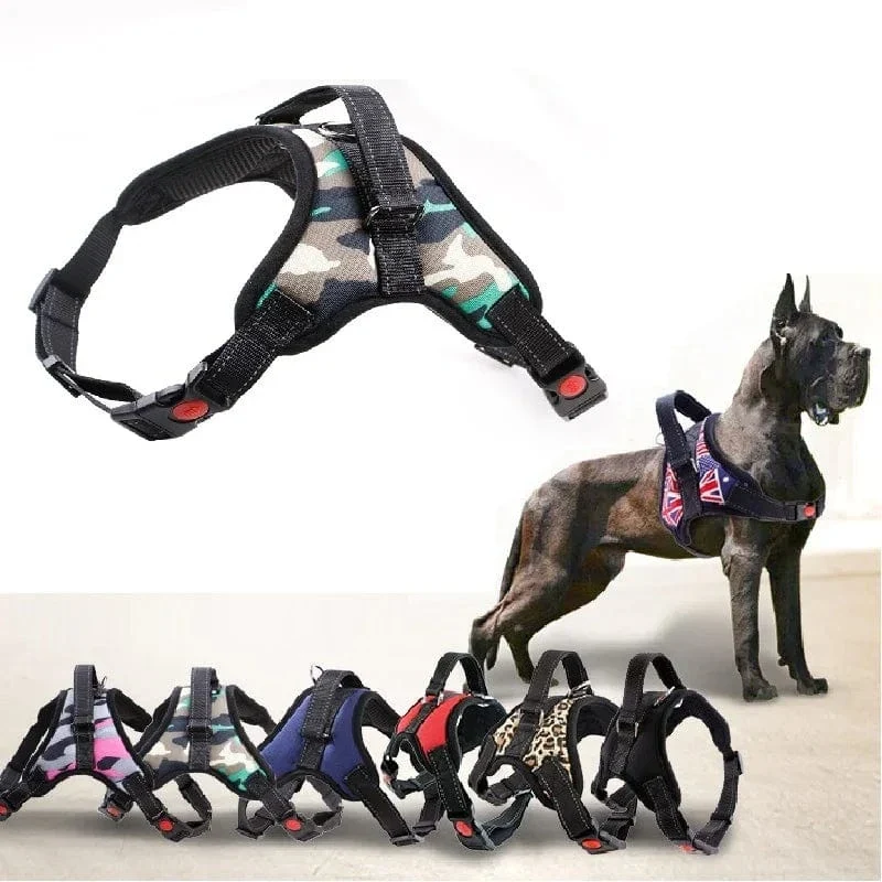 Harnais anti traction chien rembourré réglable - Confort pour petits et grands chiens