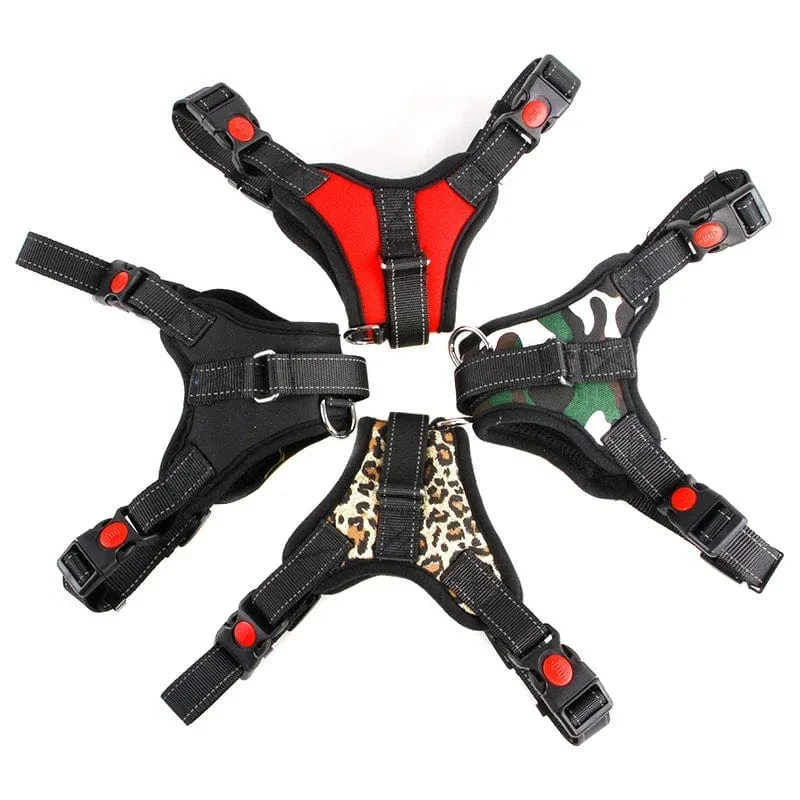 Harnais anti traction chien rembourré réglable - Confort pour petits et grands chiens