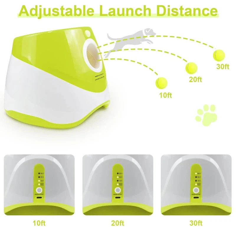 Lanceur de balle automatique : Jouet pour chien amusant
