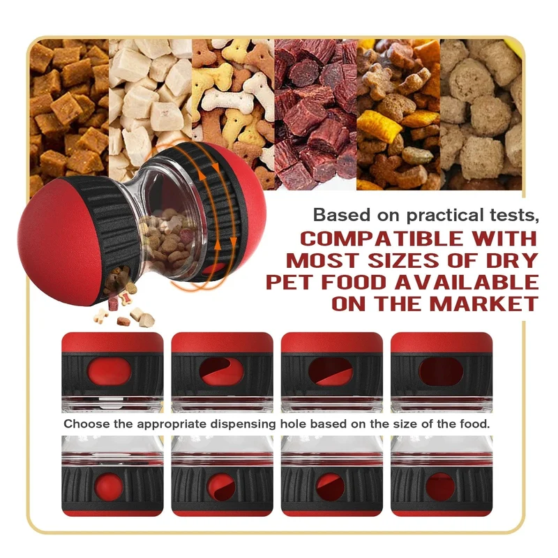 Jouet pour chien interactif et éducatif - Balle distributeur de nourriture pour chiots et petits chiens