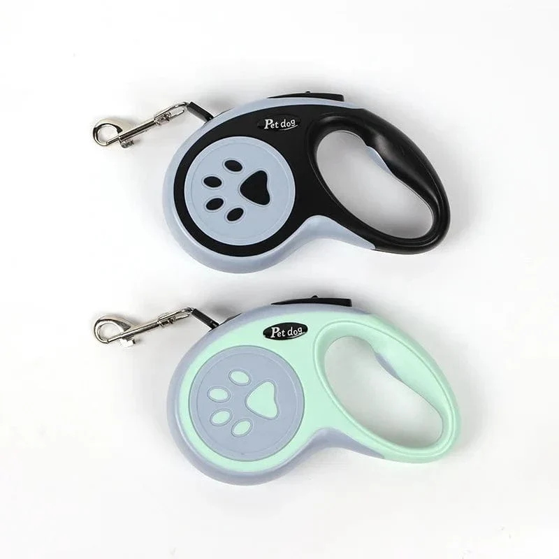 Laisse pour chien rétractable 3m/5m, durable et automatique