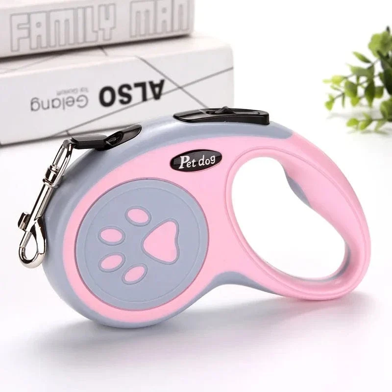 Laisse pour chien rétractable 3m/5m, durable et automatique