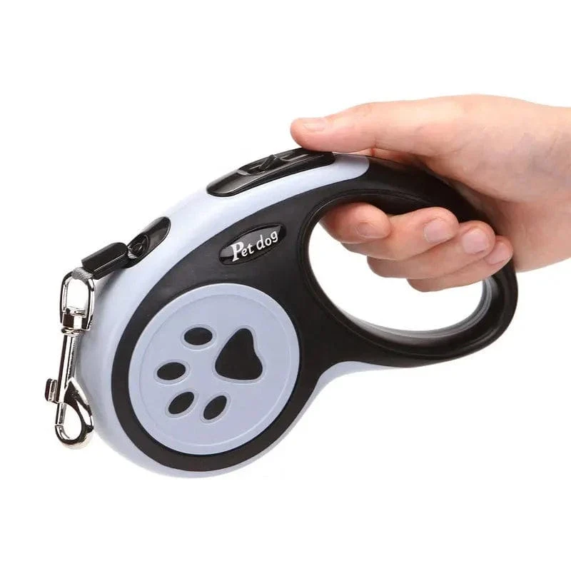 Laisse pour chien rétractable 3m/5m, durable et automatique