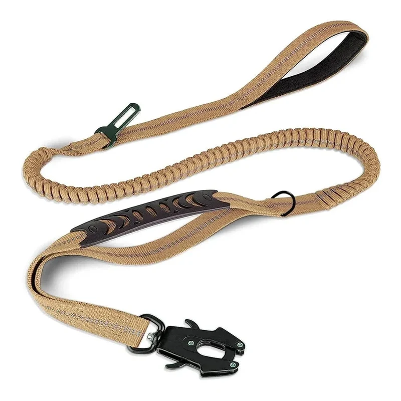 Laisse pour chien élastique absorbant les chocs avec ceinture de sécurité
