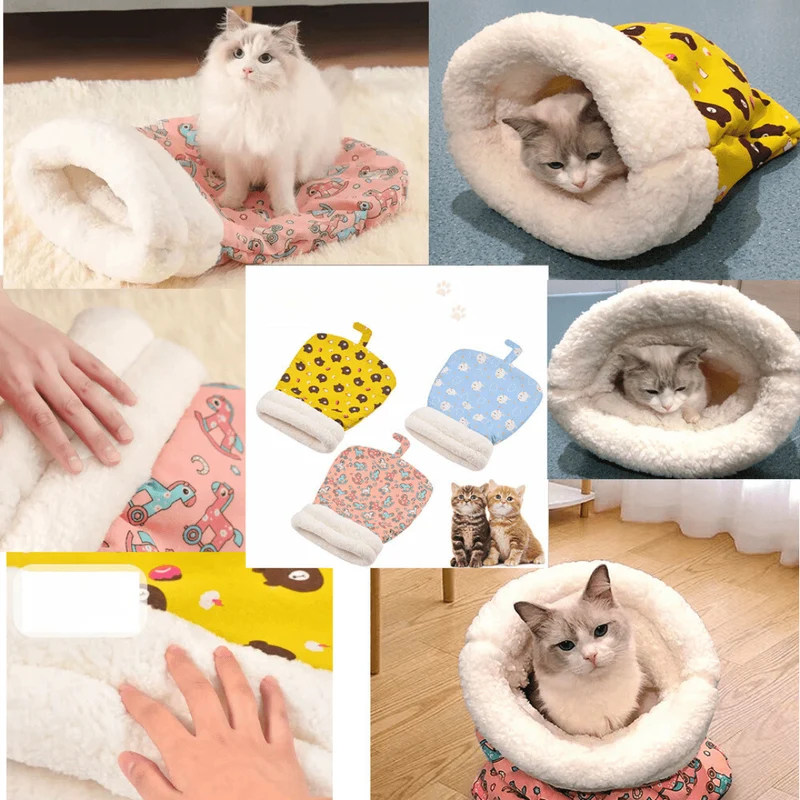 Sac de couchage douillet pour chat