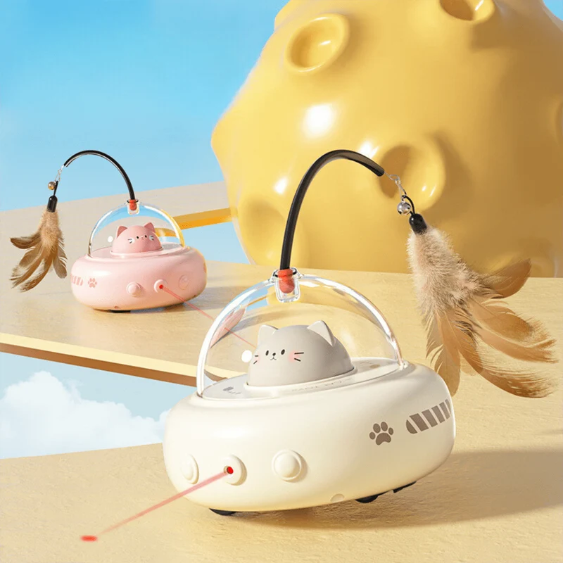 Jouet Laser UFO pour Chats : Aventure Interactive et Stimulation